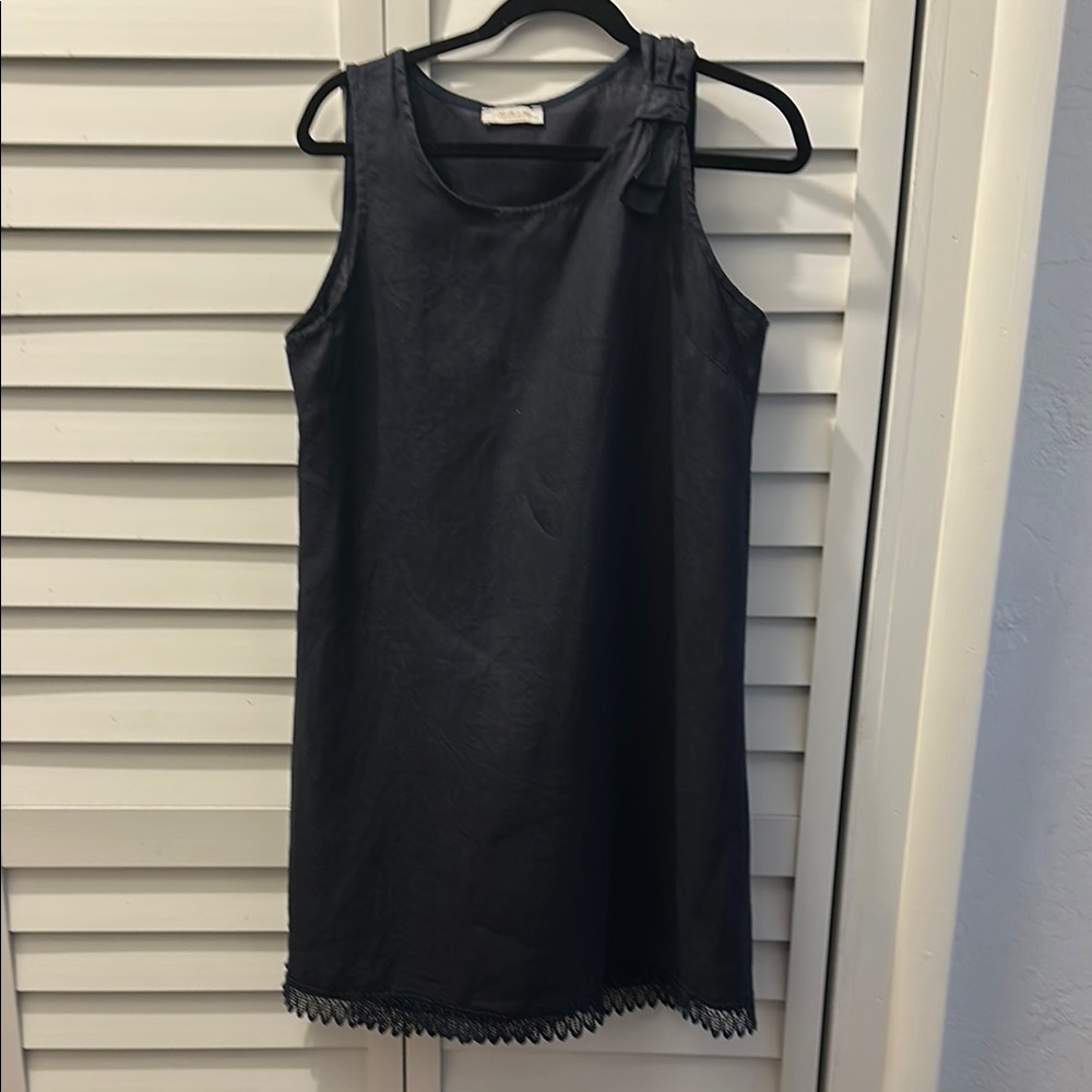 Stylish Navy linen Dress